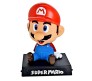 Super Mario Bobble Head for Car Dashboard with Mobile Holder Action Figure Toys Collectible Bobblehead Showpiece For Office Desk Table Top Toy For Kids and Adults Multicolor