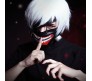 Tokyo Ghoul Mask Anime Kaneki Ken Mask for Cosplay Halloween Costume Accessory Adjustable Zipper Faux Leather