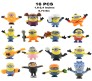 Set of 16 Minions Mini Action Figure Collectible Set Or Cake Topper Minion Decoration Merchandise Toy