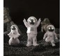 3pcs Astronaut Figurine Home Decor Astronaut Statue 10cm Sculpture Toy Gifts Decorative Figure Items Desk Showpiece Silver Office Decor 