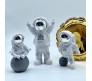 3pcs Astronaut Figurine Home Decor Astronaut Statue 10cm Sculpture Toy Gifts Decorative Figure Items Desk Showpiece Silver Office Decor 