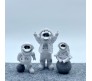 3pcs Astronaut Figurine Home Decor Astronaut Statue 10cm Sculpture Toy Gifts Decorative Figure Items Desk Showpiece Silver Office Decor 