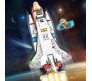 Space Shuttle Rocket Launch Building Blocks Set 404 Pcs Educational Construction Lego Compatible Learning Brick Toy for Kids Multicolor