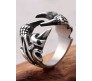 Dragon Claw Ring Adjustable Open Vintage Rings Retro Biker Stainless Steel Oxidised Silver Ring for Men and Women