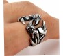 Dragon Claw Ring Adjustable Open Vintage Rings Retro Biker Stainless Steel Oxidised Silver Ring for Men and Women