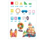 3D Magnetic Tiles (70 Pieces) Kids Magnet Building Block Tiles Set Gel Tiles Construction Game Puzzle for Boys and Girls Multicolor