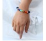 8MM 7 Chakra Bracelet with Lava Bracelet Original Natural Seven Chakra Crystal Stone Energy Bracelet Balancing for Men