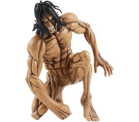 Attack On Titan Eren Yeager Action Figure Eren 15cm Collectible for Anime Fans Beast Mode Brown Toy PVC Multicolour