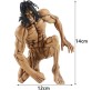 Attack On Titan Eren Yeager Action Figure Eren 15cm Collectible for Anime Fans Beast Mode Brown Toy PVC Multicolour