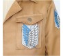 Anime Attack On Titan Jacket Inspired Scout Regiment Khaki - Anime Cosplay Costume Survey Corps Coat Bomber Jackets, L