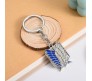 Anime Attack On Titan Keychain Shingeki No Kyojin Badge Key chain ring Glow in Dark Gift Blue For Cars and Bike