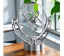 Revolving Kid Kinetic Art Orbital - Electronic Perpetual Motion Machine Desk Scientific Gravity Defying Physics Illusion Toy Newtons Cradle Pendulum Home Desktop Gadget Decoration