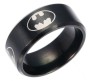 Batman Inspired Bat Symbol Black Ring Casual Everyday Fashion for Men and Boys