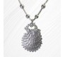 Traditional Oxidized German Silver Big Size Intricate Peacock Design Large Pendant Chain Necklace for Women and Girls