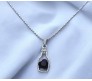 Black Heart Shape Love Bottle Pendant Silver Plated Dot Necklace for Women & Girls 