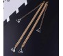 1 Pair Fancy Golden Chain Bra Straps Leaves Decorative Adjustable Designer Shoulder Strap for Wedding Party Gowns Women