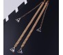 2 Pair Fancy Golden Silver Chain Bra Straps Leaves Decorative Adjustable Designer Shoulder Strap for Wedding Party Gowns Women