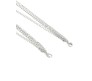 1 Pair Fancy Silver Chain Bra Straps Leaves Decorative Adjustable Designer Shoulder Strap for Wedding Party Gowns Women