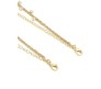 1 Pair Fancy Rhinestone Crystal Golden Chain Bra Straps Decorative Adjustable Shoulder Strap for Wedding Party Gowns Women