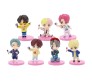 Set of 7 Kpop BTS Tiny Tans Action Figure Cake Topper Decoration BTS Army Pink