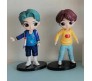 Set of 7 Kpop 15cm BTS Tiny Tans Action Figure Set Or Cake Topper Decoration Merchandise Showpiece for BTS Army to Keep in Office Desk Table Gift Kpop Lovers Toys Dred Multicolor 