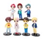 Set of 7 Kpop 15cm BTS Tiny Tans Action Figure Set Or Cake Topper Decoration Merchandise Showpiece for BTS Army to Keep in Office Desk Table Gift Kpop Lovers Toys Dred Multicolor 