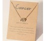 Horoscope Zodiac Sign Cancer Pendant Necklace Constellation Jewellery Star Sign Cute Small Gold Plated Chain Horoscope Gifts Women & Girls