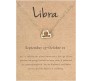 Horoscope Zodiac Sign Libra Pendant Necklace Constellation Jewellery Star Sign Cute Small Gold Plated Chain Horoscope Gifts Women & Girls