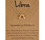 Horoscope Zodiac Sign Libra Pendant Necklace Constellation Jewellery Star Sign Cute Small Gold Plated Chain Horoscope Gifts Women & Girls