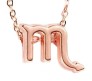 Horoscope Zodiac Sign Scorpio Pendant Necklace Constellation Jewellery Star Sign Cute Small Gold Plated Chain Horoscope Gifts Women & Girls