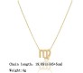 Horoscope Zodiac Sign Virgo Pendant Necklace Constellation Jewellery Star Sign Cute Small Gold Plated Chain Horoscope Gifts Women & Girls