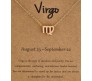 Horoscope Zodiac Sign Virgo Pendant Necklace Constellation Jewellery Star Sign Cute Small Gold Plated Chain Horoscope Gifts Women & Girls