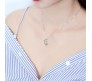 Crescent Moon Cat Pendant Necklace Jewellery Silver Plated Cat Lover Gifts for Women & Girls