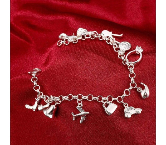Charm Bracelets  Buy Silver Charm Bracelet for Girls and Women Online   FOURSEVEN