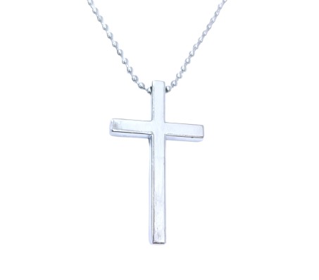 Lord Jesus Cross Silver Stainless Steel Pendant Necklace Chain Crusifix For Men And Women