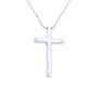 Lord Jesus Cross Silver Stainless Steel Pendant Necklace Chain Crusifix For Men And Women