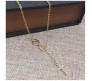 Infinity with Cross Hanging Necklace Pendant Jewelry Accessory Gold Plated for Girls & Women