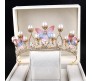 Girls Tiara Crown Women Flower Butterfly Princess Gift for Wedding Kids Birthday Girl Party Pageant Accessories Costume Present for 8-16 Years Teens Jewelery