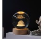 3D Happy Birthday Cake 6CM Crystal Ball Night Lamp Creative Light Cute 3 D Table Lamps LED Wooden for Home Office Decoration Birthday Gift Adults