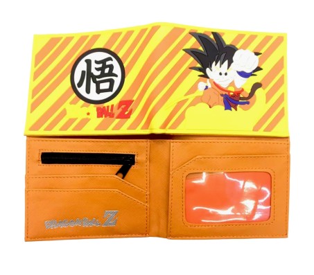 Anime Dragon Ball Z Goku Stylish Printed Design Purse PVC Leather Wallet For Kids Men & Boys D3