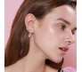 Pair of Stylish Korean No Piercing Leaves Ear Crawler Cuff Earrings Gold Ear Wrap Slider 2Pcs Set For Women And Girls 