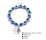 Blue Evil Eye Bracelet For Women Buddha Hand Wristband Silver Beads Charm Nazar Battu Bracelets Najariya Najar Jewellery For Women Men and Girls