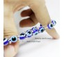 Blue Evil Eye Bracelet For Women Buddha Hand Wristband Silver Beads Charm Nazar Battu Bracelets Najariya Najar Jewellery For Women Men and Girls