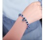 Blue Evil Eye Bracelet For Women Buddha Hand Wristband Silver Beads Charm Nazar Battu Bracelets Najariya Najar Jewellery For Women Men and Girls