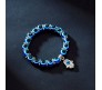 Blue Evil Eye Bracelet For Women Buddha Hand Wristband Silver Beads Charm Nazar Battu Bracelets Najariya Najar Jewellery For Women Men and Girls