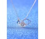 Rose Gold Evil Eye Necklace for Women - Charm Pendant Locket Chain with Charms for Girls