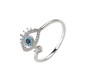 Adjustable Evil Eye Ring Silver Finger Rings for Women and Girls