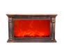 Artificial Fireplace LED Lamp with Realistic Flame Effect Big 25 Inch For Living Room, Bedroom, Indoor Decoration Electric Faux Fire Place Black