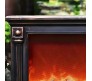 Artificial Fireplace LED Lamp with Realistic Flame Effect Big 25 Inch For Living Room, Bedroom, Indoor Decoration Electric Faux Fire Place Black