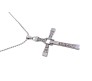 Vin diesel Fast and Furious Smart Cross Pendant Crystal With Stylish Dominic Toretto Silver Dot Chain Necklace for Boys and Men Silver